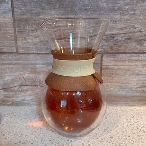 RARE Vintage Bodum+ Starbucks Glass Pour Over Coffee Drip Maker Hourglass Carafe